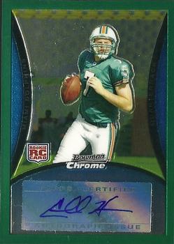 2008 Bowman Chrome - Rookie Autographs Green #BC60 Chad Henne Front
