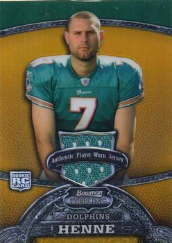 2008 Bowman Sterling - Gold Refractors #147 Chad Henne Front