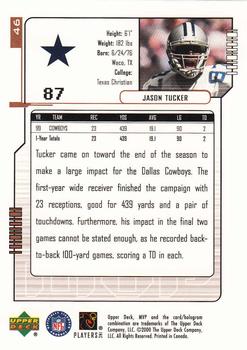 2000 Upper Deck MVP #46 Jason Tucker Back