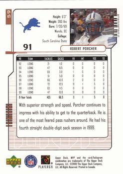 2000 Upper Deck MVP #59 Robert Porcher Back