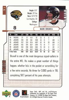 2000 Upper Deck MVP #71 Mark Brunell Back