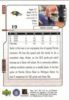 2000 Upper Deck MVP #205 Travis Taylor Back