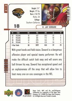 2000 Upper Deck MVP #212 R.Jay Soward Back