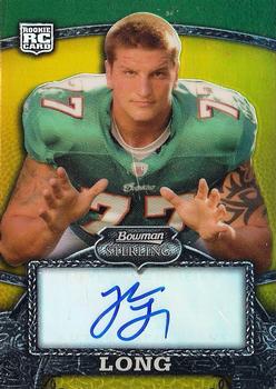 2008 Bowman Sterling - Gold Rookie Autographs #142 Jake Long Front