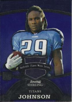 2008 Bowman Sterling - Jerseys Blue #156 Chris Johnson Front