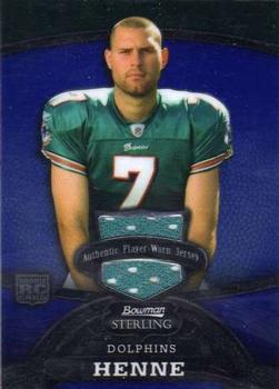 2008 Bowman Sterling - Jerseys Blue #147 Chad Henne Front