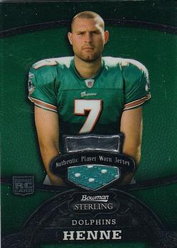 2008 Bowman Sterling - Jerseys Green #147 Chad Henne Front