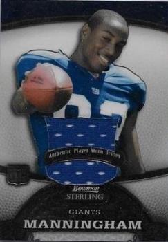 2008 Bowman Sterling - Jerseys Large Swatch #174 Mario Manningham Front