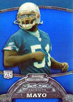 2008 Bowman Sterling - Rookie Blue Refractors #BS10 Jerod Mayo Front