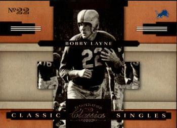 2008 Donruss Classics - Classic Singles #CS-20 Bobby Layne Front