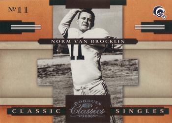 2008 Donruss Classics - Classic Singles #CS-21 Norm Van Brocklin Front