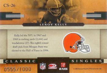 2008 Donruss Classics - Classic Singles #CS-26 Leroy Kelly Back