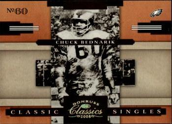 2008 Donruss Classics - Classic Singles Gold #CS-25 Chuck Bednarik Front