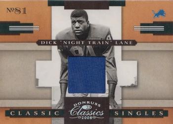 2008 Donruss Classics - Classic Singles Jerseys #CS-17 Dick Lane Front