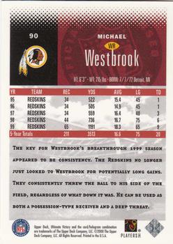 2000 Upper Deck Ultimate Victory #90 Michael Westbrook Back