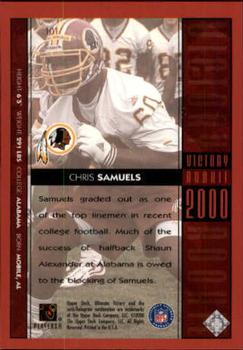 2000 Upper Deck Ultimate Victory #101 Chris Samuels Back