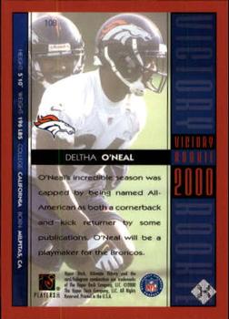 2000 Upper Deck Ultimate Victory #108 Deltha O'Neal Back