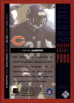 2000 Upper Deck Ultimate Victory #112 Frank Murphy Back