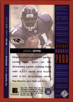 2000 Upper Deck Ultimate Victory #117 Jamal Lewis Back