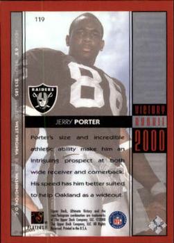 2000 Upper Deck Ultimate Victory #119 Jerry Porter Back