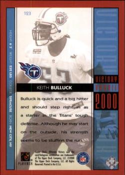 2000 Upper Deck Ultimate Victory #123 Keith Bulluck Back