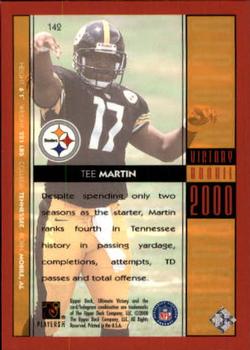 2000 Upper Deck Ultimate Victory #142 Tee Martin Back