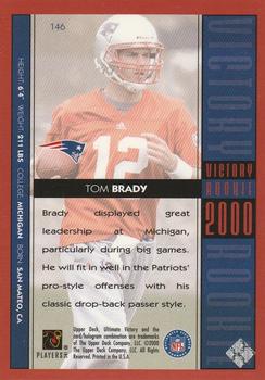 2000 Upper Deck Ultimate Victory #146 Tom Brady Back