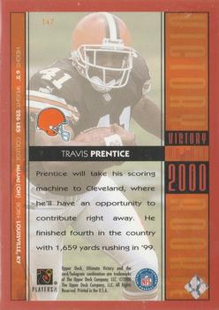 2000 Upper Deck Ultimate Victory #147 Travis Prentice Back
