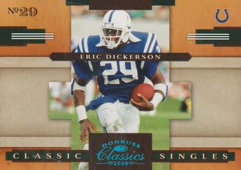 2008 Donruss Classics - Classic Singles Platinum #CS-30 Eric Dickerson Front