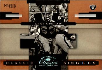2008 Donruss Classics - Classic Singles Silver Holofoil #CS-5 Gene Upshaw Front