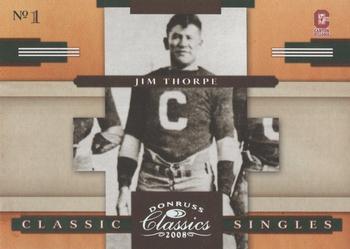 2008 Donruss Classics - Classic Singles Silver Holofoil #CS-19 Jim Thorpe Front