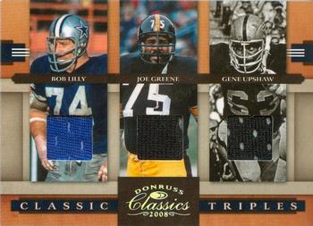 2008 Donruss Classics - Classic Triples Jerseys #CT-4 Bob Lilly / Joe Greene / Gene Upshaw Front