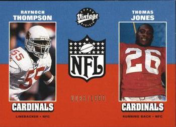 2000 Upper Deck Vintage Preview #13 Raynoch Thompson / Thomas Jones Front