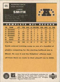 2000 Upper Deck Vintage Preview #65 Lamar Smith Back