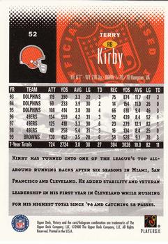 2000 Upper Deck Victory #52 Terry Kirby Back