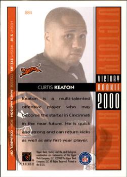 2000 Upper Deck Victory #284 Curtis Keaton Back