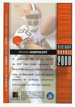 2000 Upper Deck Victory #289 Dennis Northcutt Back