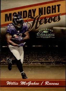 2008 Donruss Classics - Monday Night Heroes Gold #MNH-24 Willis McGahee Front