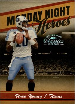 2008 Donruss Classics - Monday Night Heroes Silver Holofoil #MNH-21 Vince Young Front
