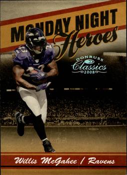 2008 Donruss Classics - Monday Night Heroes Silver Holofoil #MNH-24 Willis McGahee Front