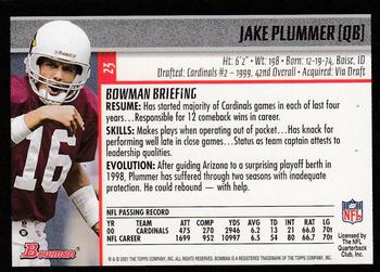 2001 Bowman #23 Jake Plummer Back