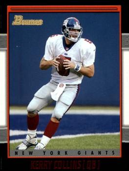 2001 Bowman #73 Kerry Collins Front