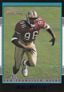 2001 Bowman #186 Andre Carter Front