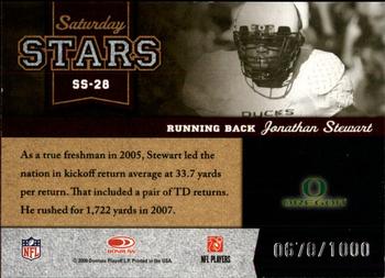 2008 Donruss Classics - Saturday Stars #SS-28 Jonathan Stewart Back