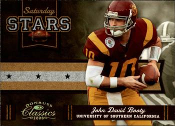 2008 Donruss Classics - Saturday Stars Gold #SS-14 John David Booty Front