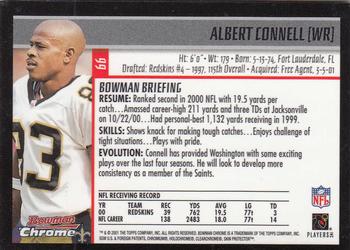 2001 Bowman Chrome #66 Albert Connell Back