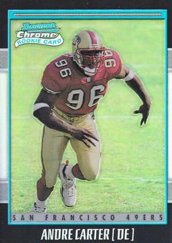 2001 Bowman Chrome #166 Andre Carter Front