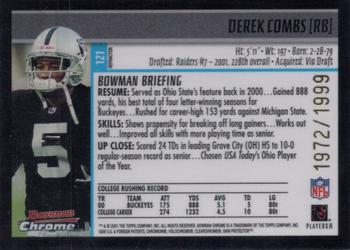 2001 Bowman Chrome #204 Derrick Gibson Back