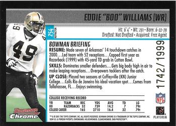 2001 Bowman Chrome #254 Eddie 