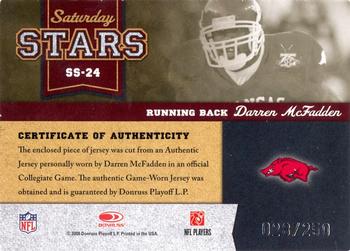 2008 Donruss Classics - Saturday Stars Jerseys #SS-24 Darren McFadden Back